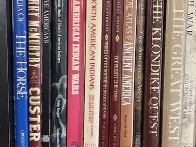 History books: Civil War, Old West, Native Americans, Indians