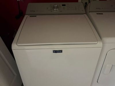 Maytag Bravos XL Top Load Washer and Matching Dryer Set - White