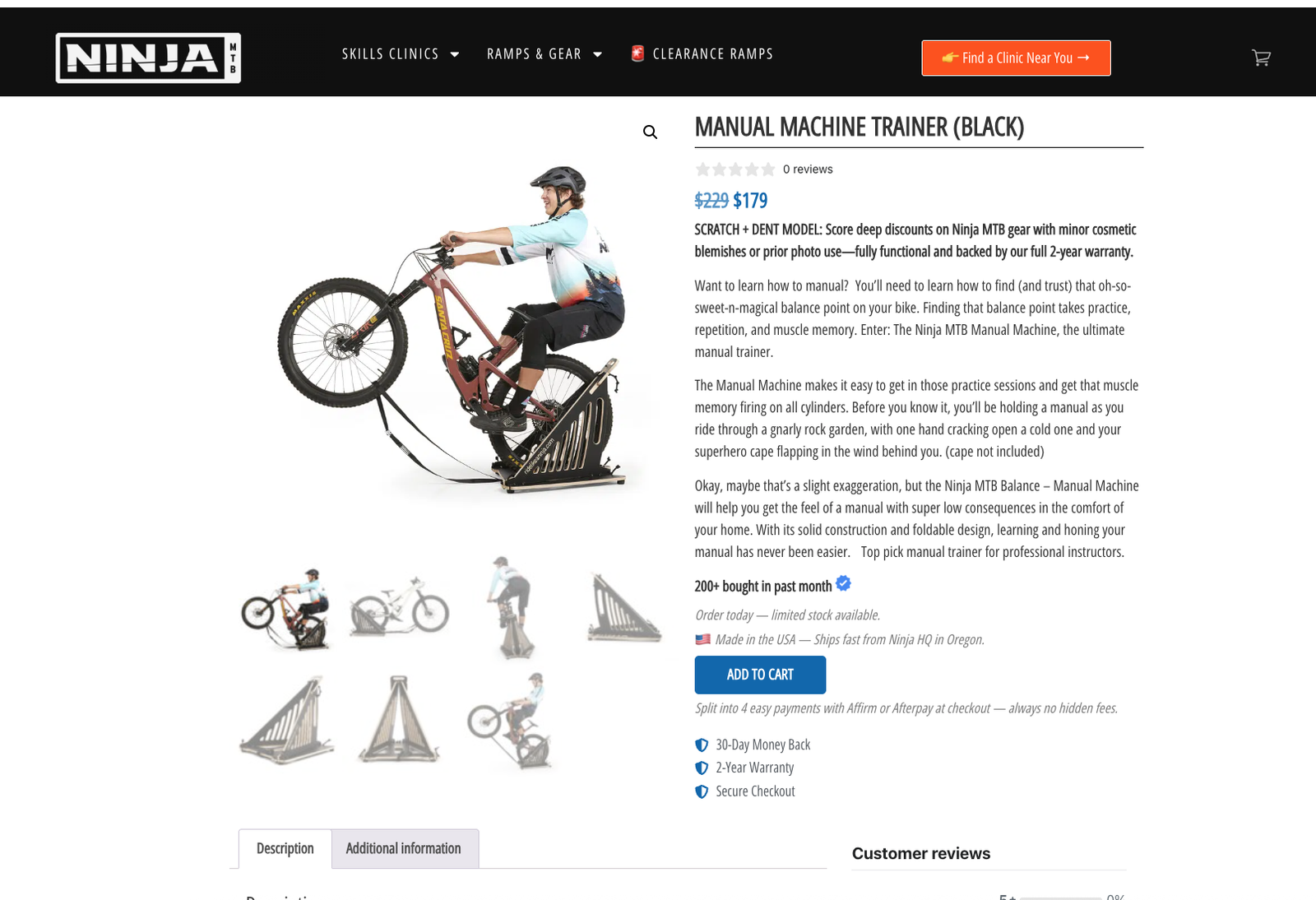 Ninja Mountain Bike Manual Trainer