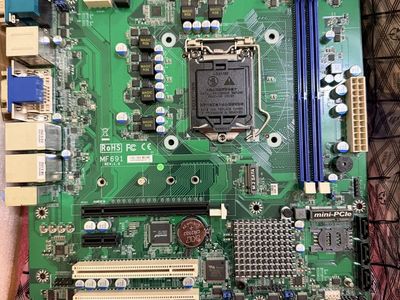 New. MF691 REV:1.0 Industrial Motherboard with Mini-PCIe and M.2 SATA Support