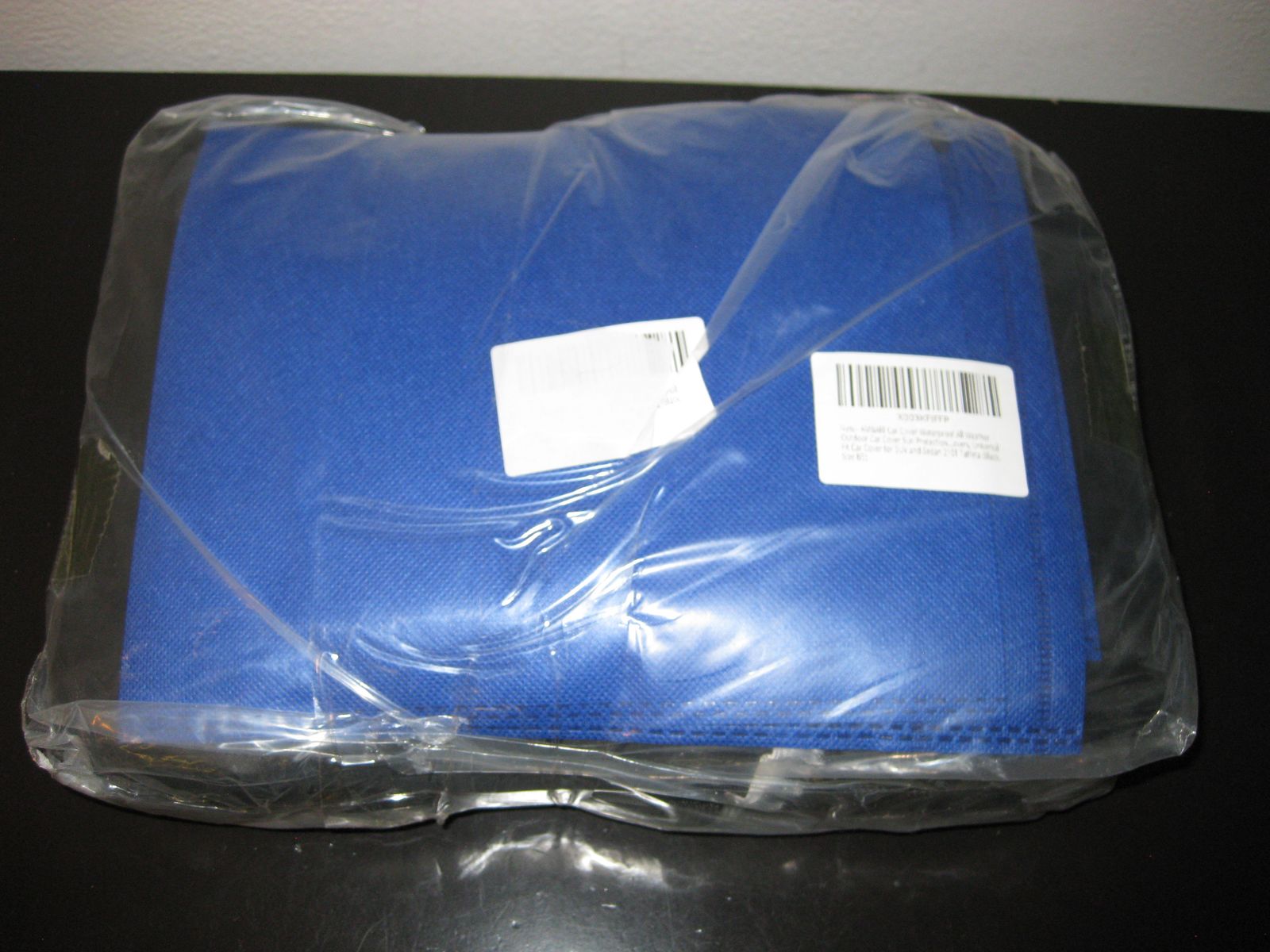 AMBARI Waterproof All Weather Outdoor Car Cover 210T Taffeta Black Size B5