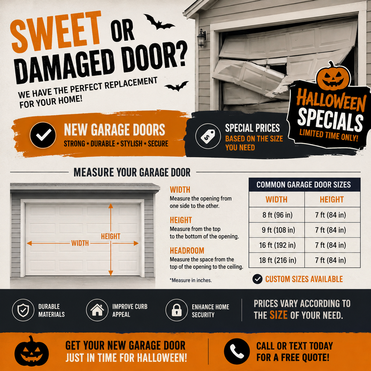 Halloween Special – New Garage Doors in Utah