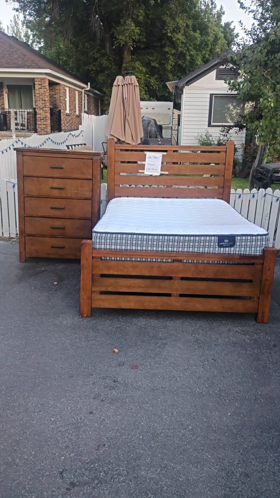 cama usada Queen