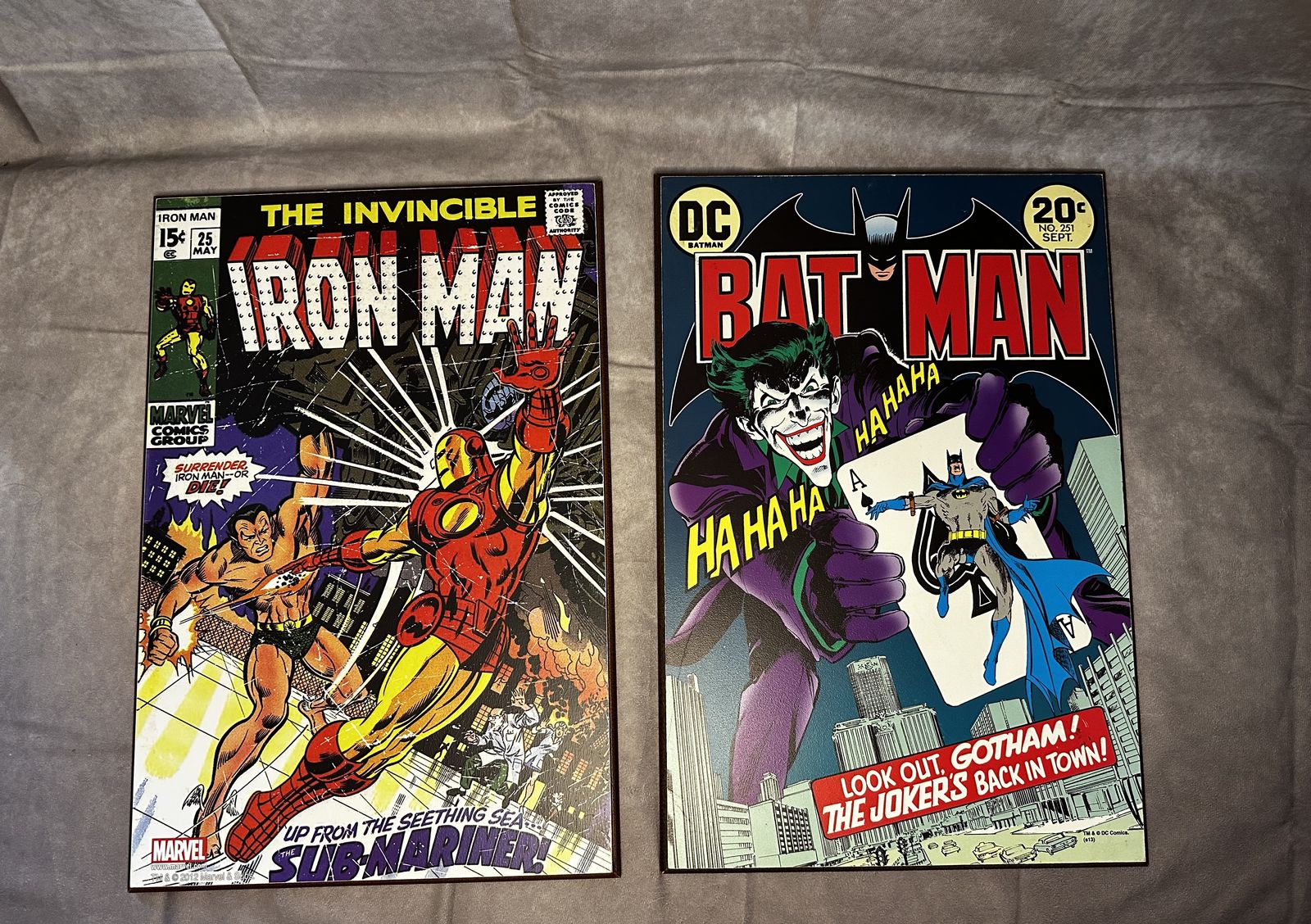 Marvel DC Comic Wall Art Set (8pc)