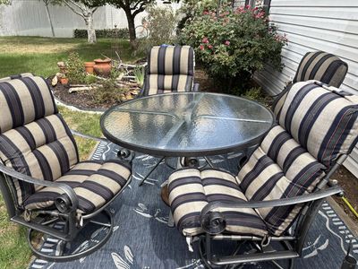 PATIO TABLE AND CHAIRS