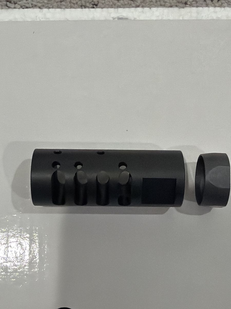 Self Timing Muzzle Brake 1/2x28 Thread Size .223