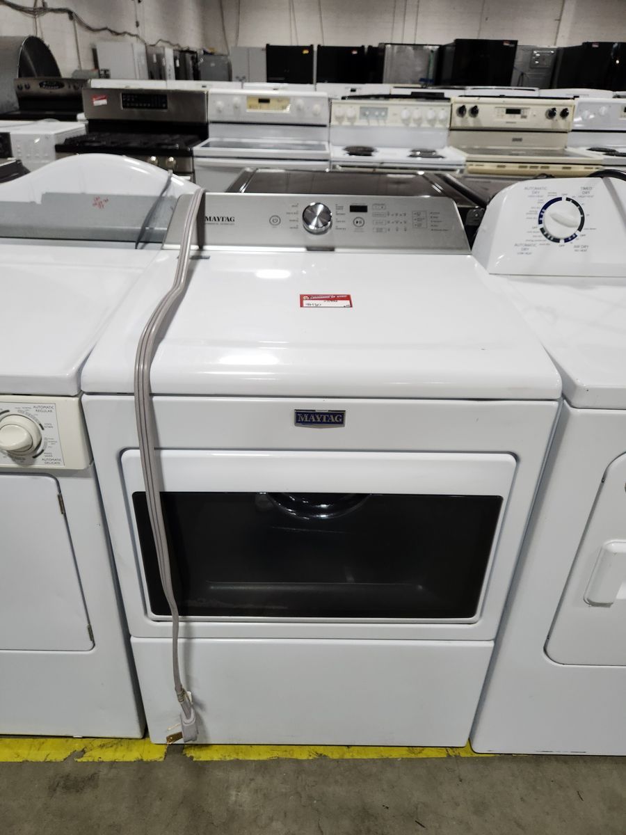 Maytag White Front Load Electric Dryer, Used