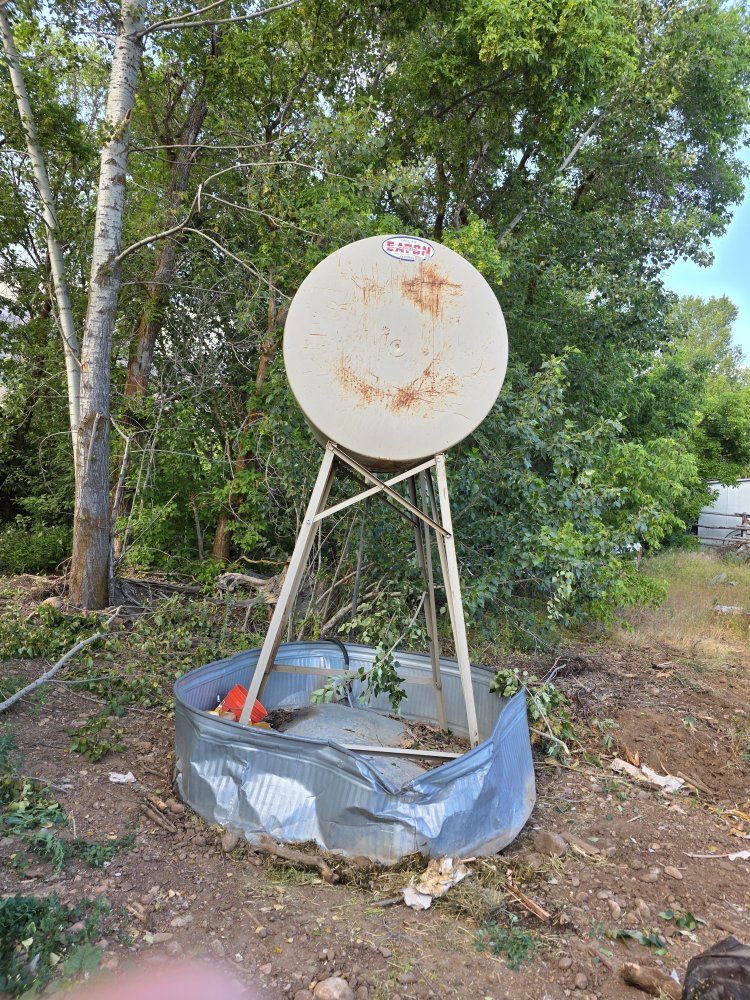 500 gallon elevated fuel tank