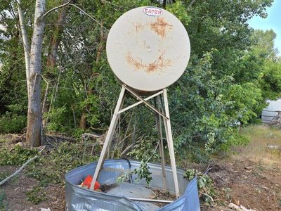 500 gallon elevated fuel tank