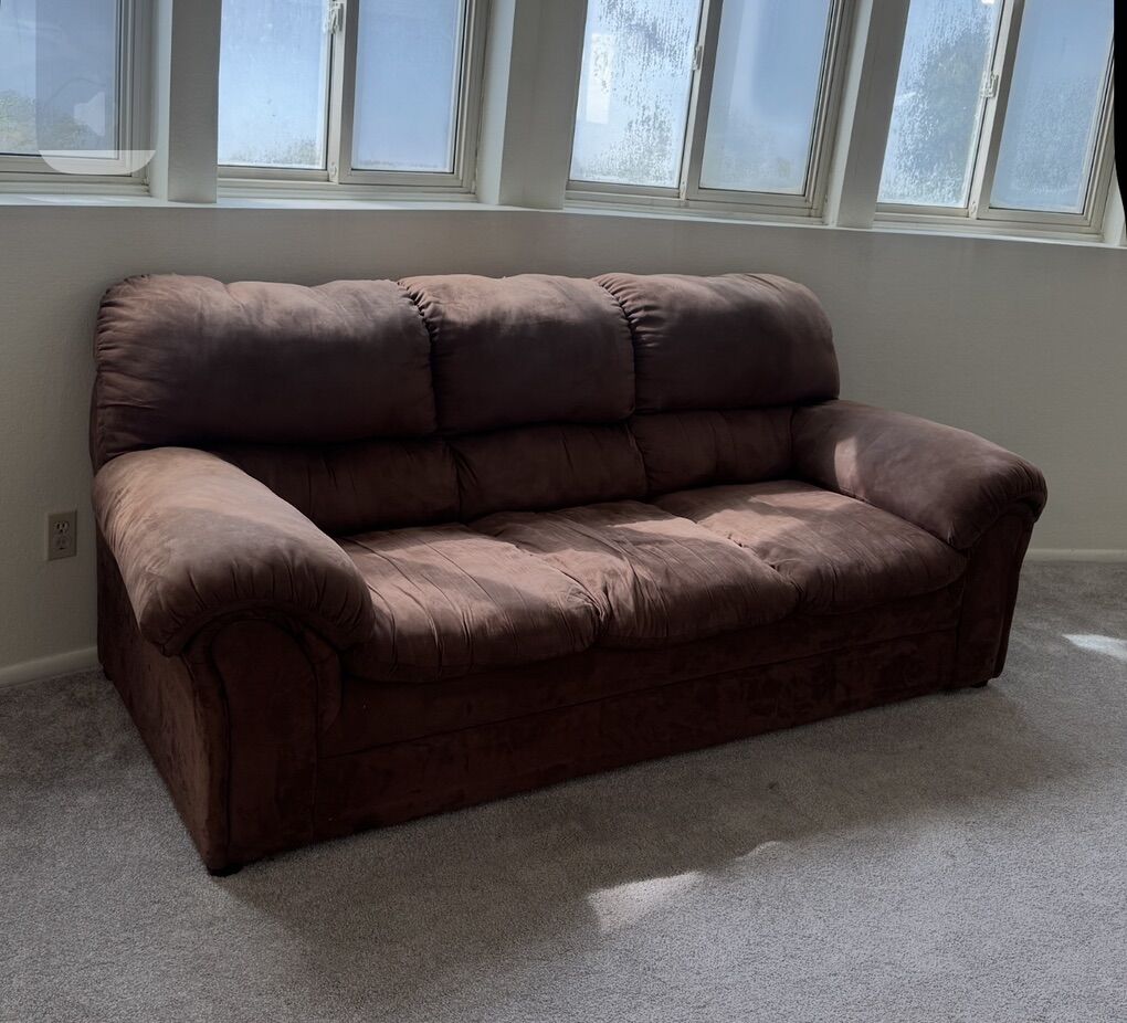 Brown Comfy Couch