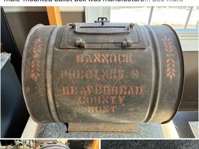 Civil War Era Mule Carried Ballot Box