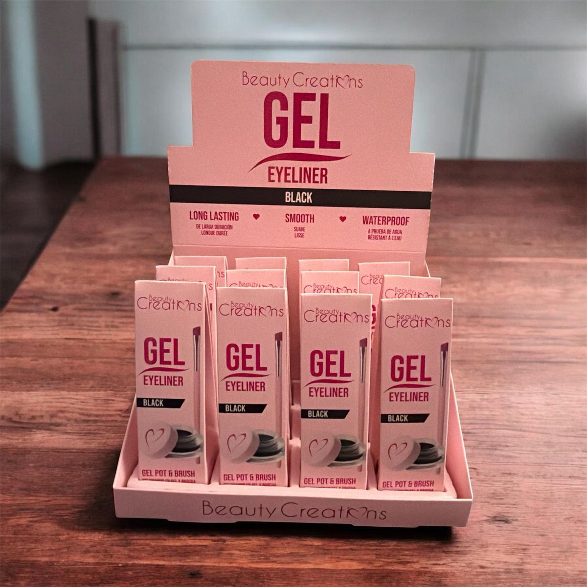 Beauty Creations Gel Eyeliner - Black, Long Lasting, Waterproof, Smooth - Gel Pot & Brush