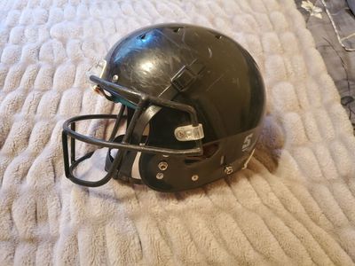 Black Schutt football helmet
