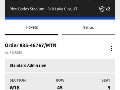 2 Post Malone "Big Ass Stadium Tour Part 2" Tickets - Rice-Eccles Stadium July 28, 2026