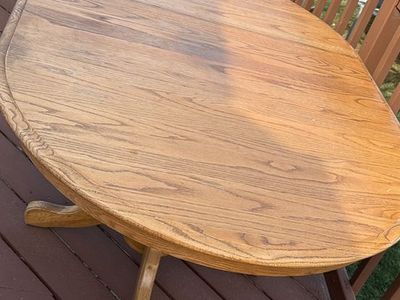 Oak Table With 4 Chairs