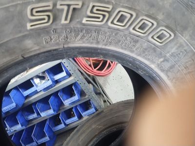 ST5000 P245/70R16 106S All-Season Car Tires - Set of 4, Good Condition
