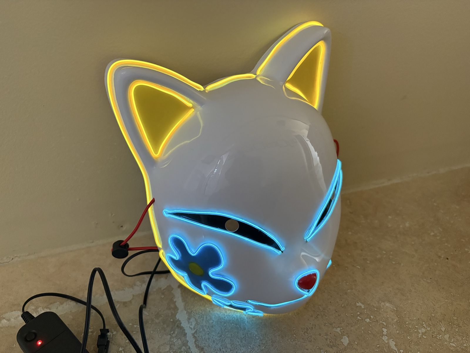 Light Up Demon Slayer Anime Cosplay Mask