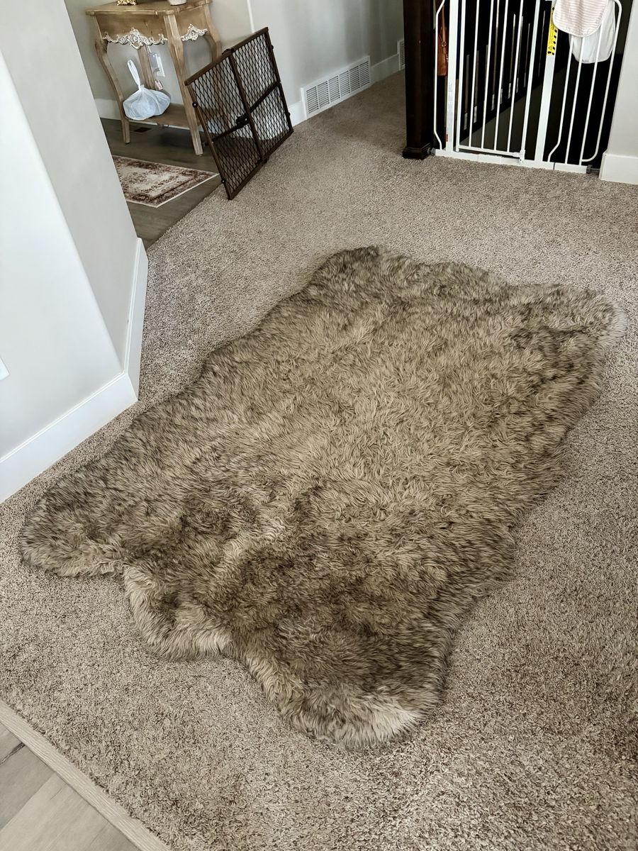 Faux Lambskin Rug
