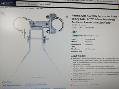 FENCE GATE GIDES / LOCK PIN