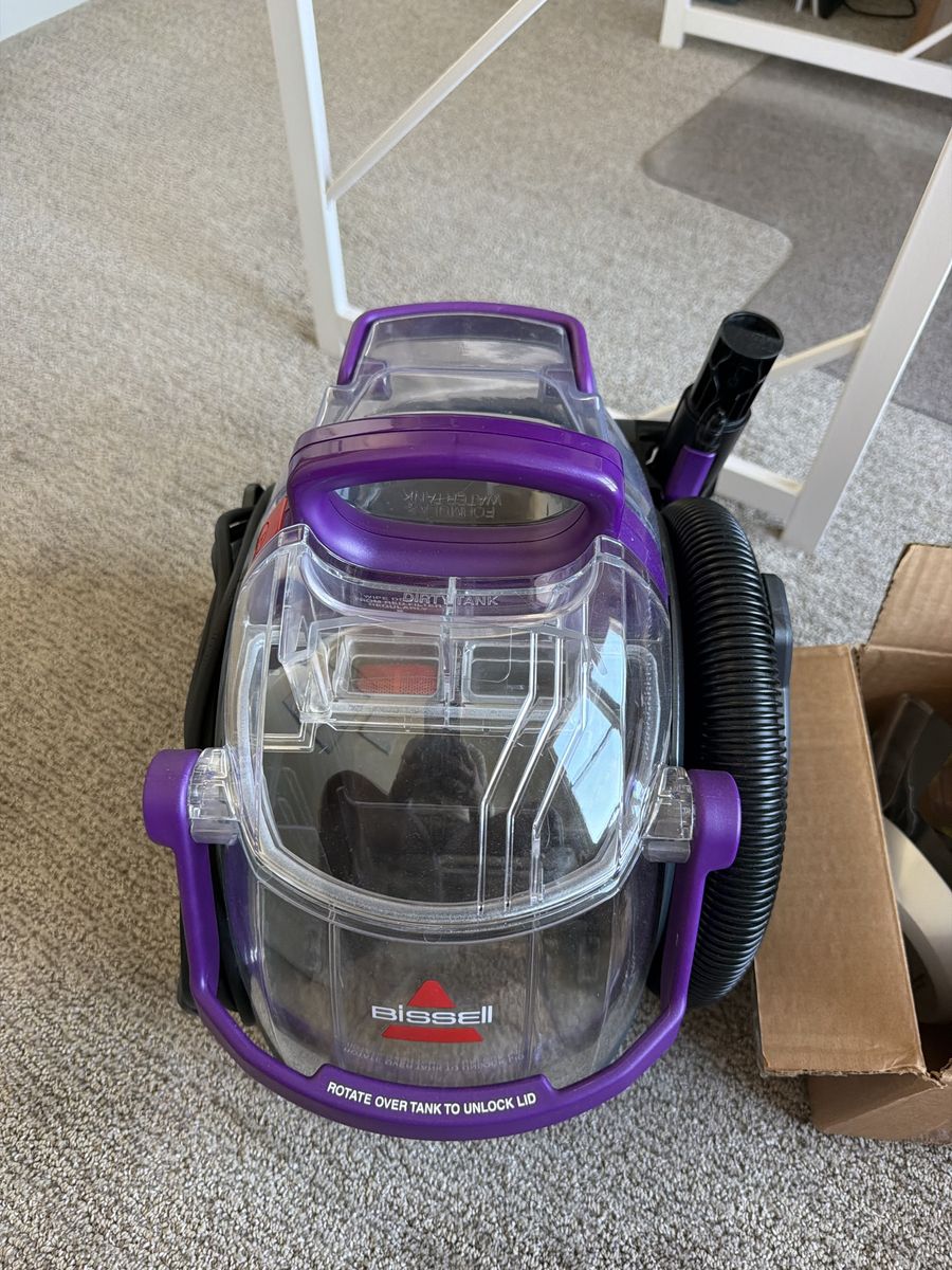 Bissell SpotClean Pet Pro Portable Carpet Cleaner - Purple/Grey - Great for Pet Stains