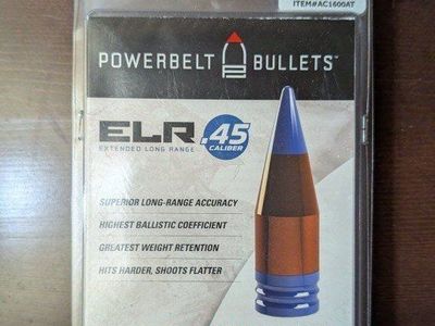 Powerbelt ELR .45 Caliber 285 Grain Aerotip Muzzleloading Bullets