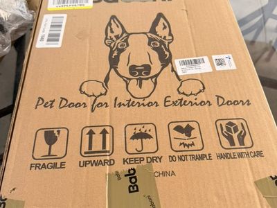 (Two) BABONI Medium Metal 3-FLAP Pet DOG DOOR