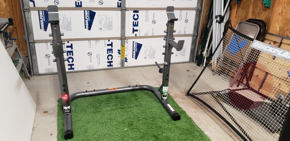 Marcy MD-879 Adjustable Squat Rack - Multi-Purpose Weight Bench Stand