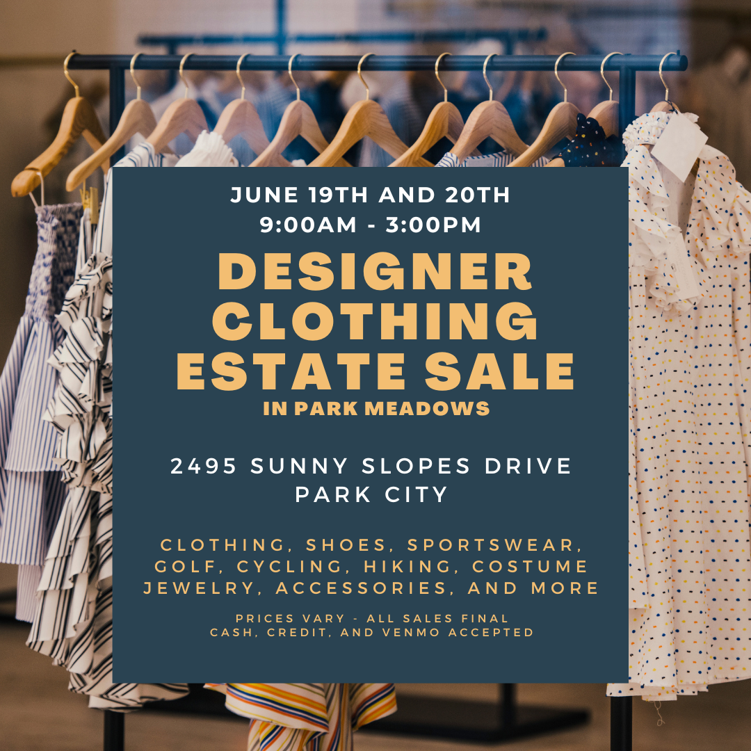 Clothing Estate Sale - June 19th and 20th
