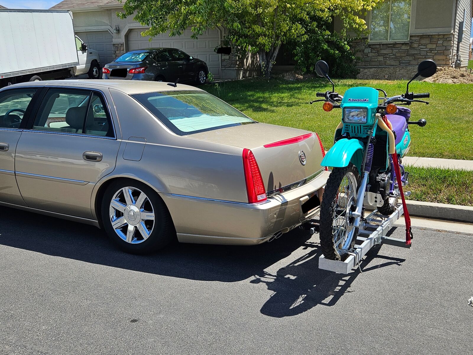 NEW! Aluminum Dirt Bike Motorcycle Carrier Rack for Trailer Hitch