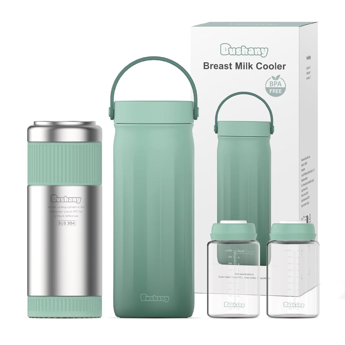NEW 22oz Portable Breast Milk Cooler for Outdoor, Life Saver with 360° Total Cooling for 24 Hours