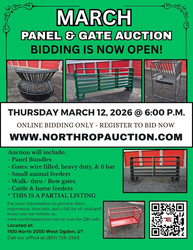 Corral Panel, Gate & Feeder Auction