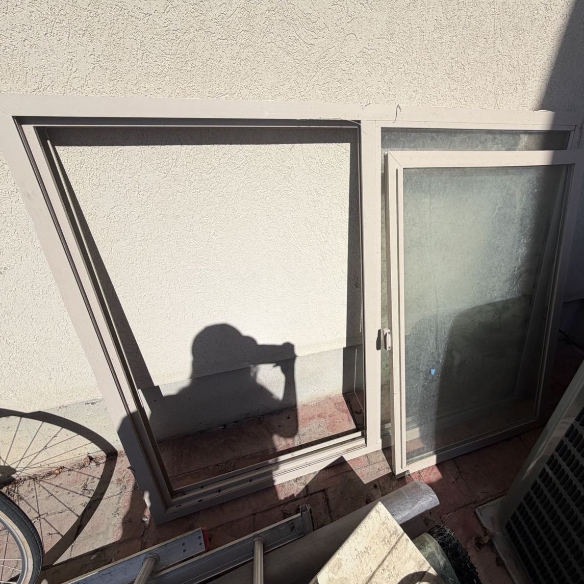 Used Sliding Glass Window - 50" x 62" Frame - No Cracks, Good Condition