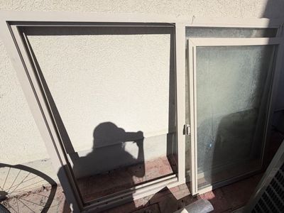 Used Sliding Glass Window - 50" x 62" Frame - No Cracks, Good Condition