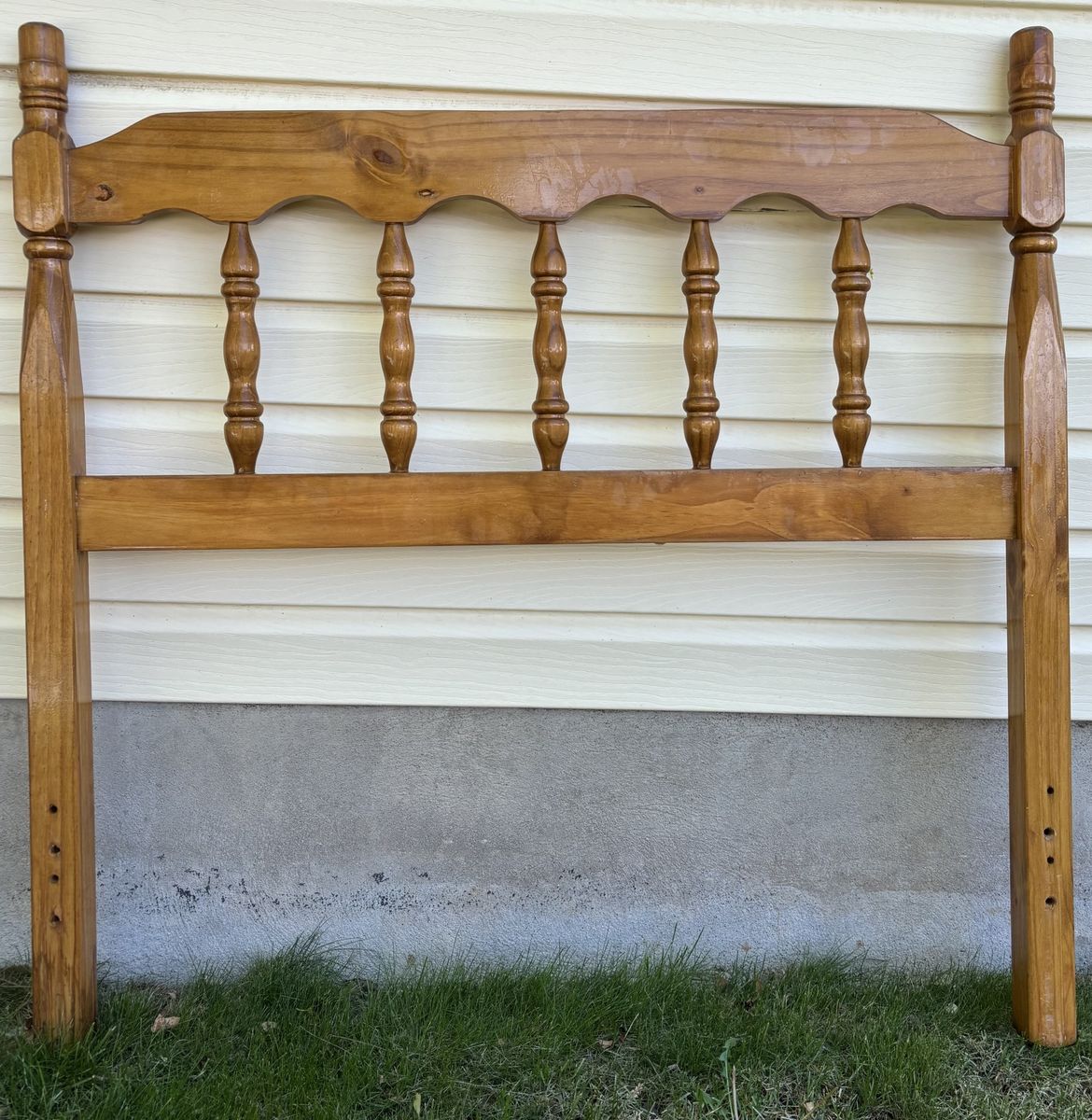 Twin Size Wooden Headboard