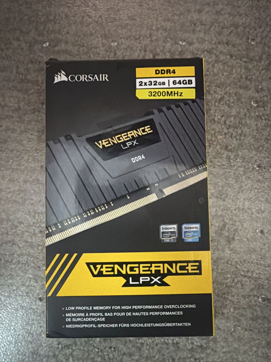 Corsair Vengeance LPX 64GB (2x32GB) DDR4 3200MHz RAM Kit (CMK64GX4M2E3200C16)