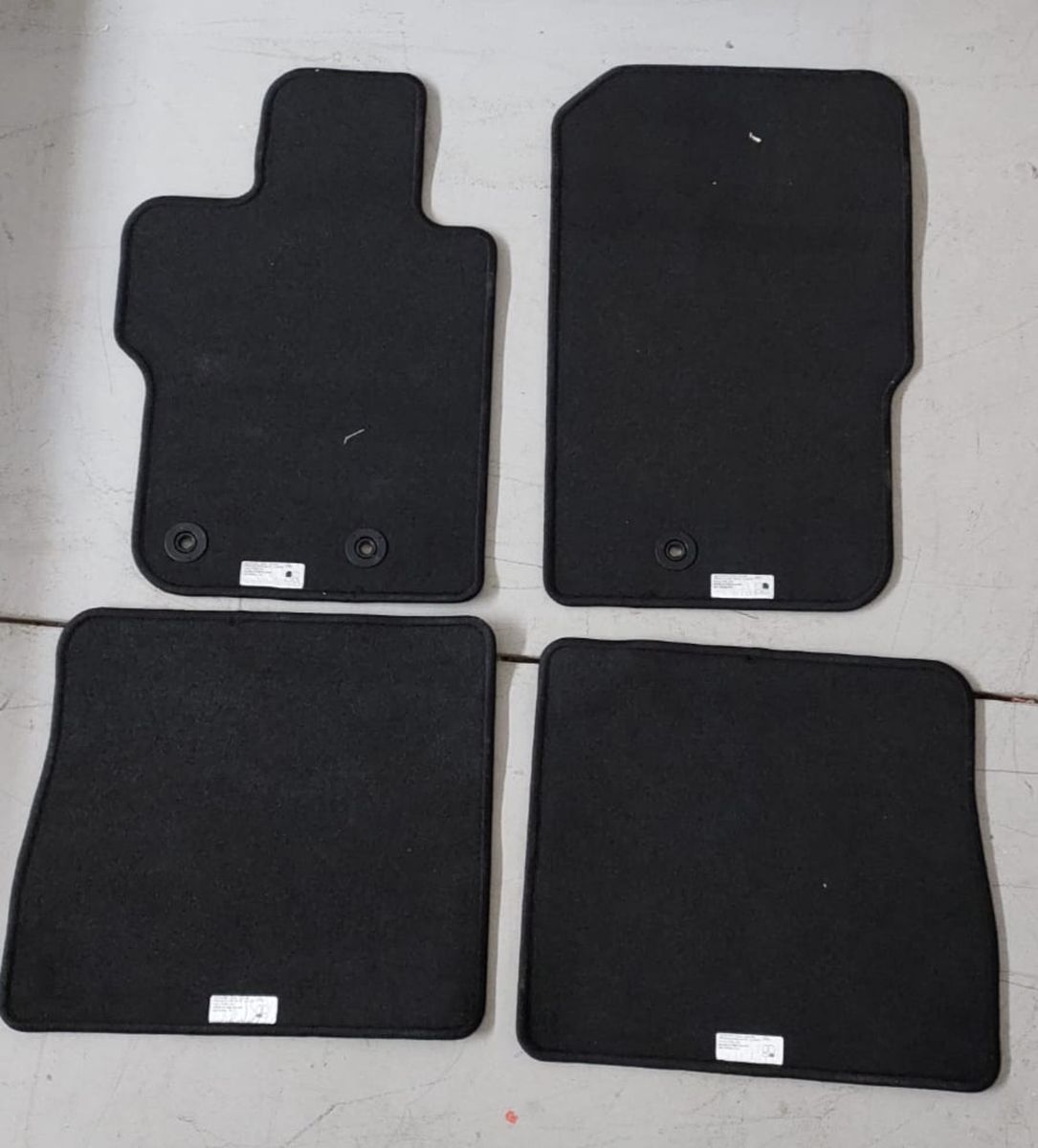 Ford Bronco U725 Floor Mat Set - Black Carpet 