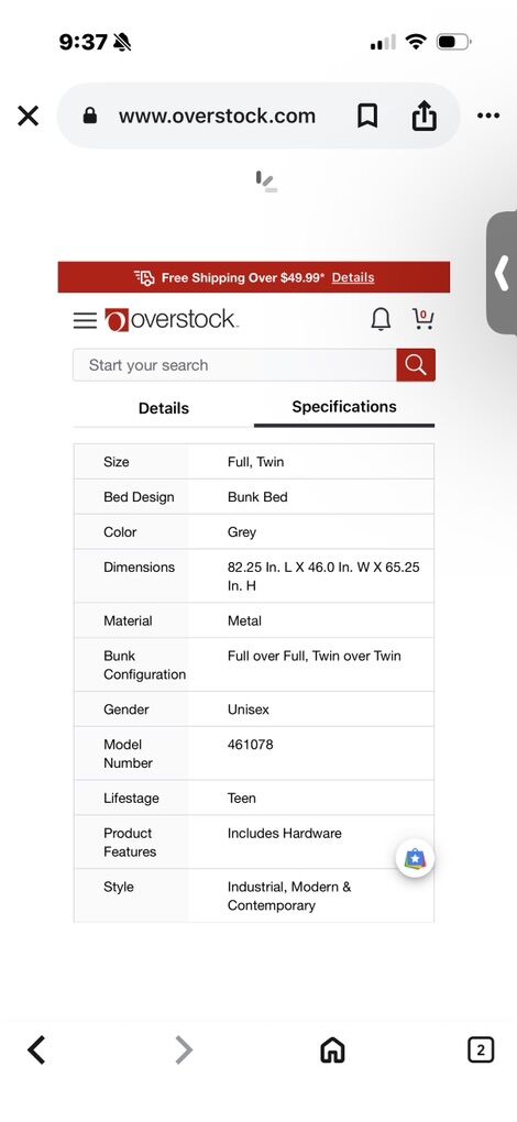 Full On Full Bunkbed