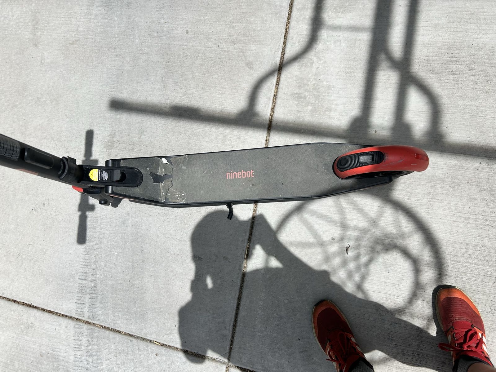 Ninebot Kickscooter Electric Scooter - Used, Black/Red, Portable Commuter Scooter