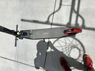 Ninebot Kickscooter Electric Scooter - Used, Black/Red, Portable Commuter Scooter