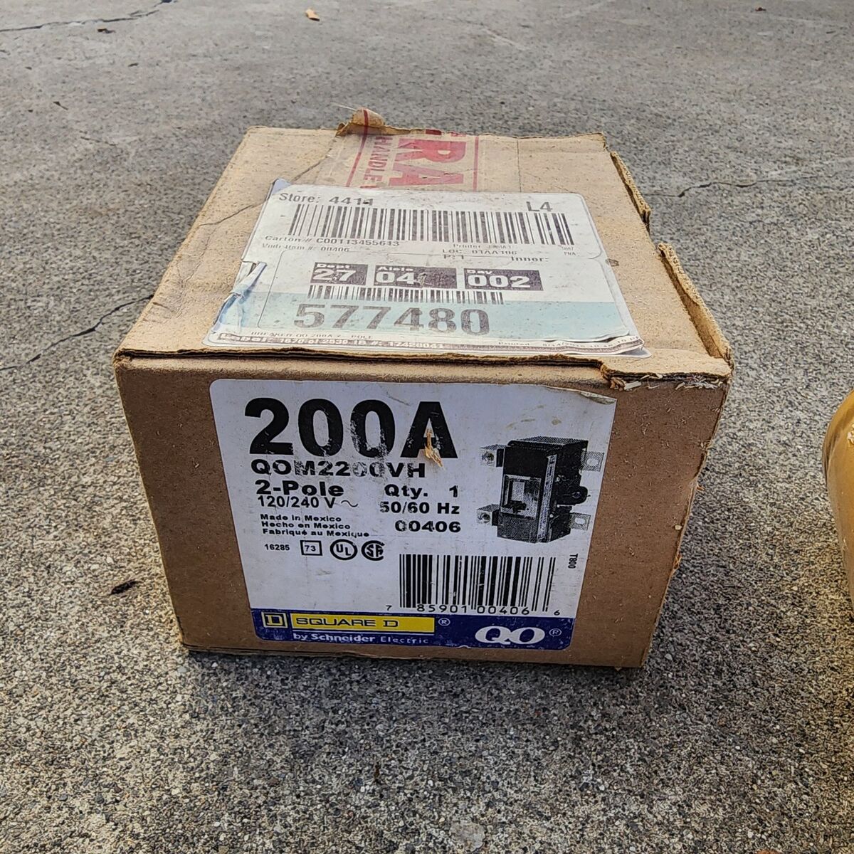 200 amp main QO square D