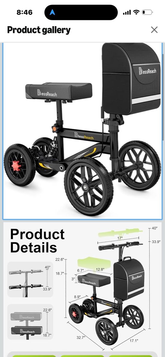 Knee scooter