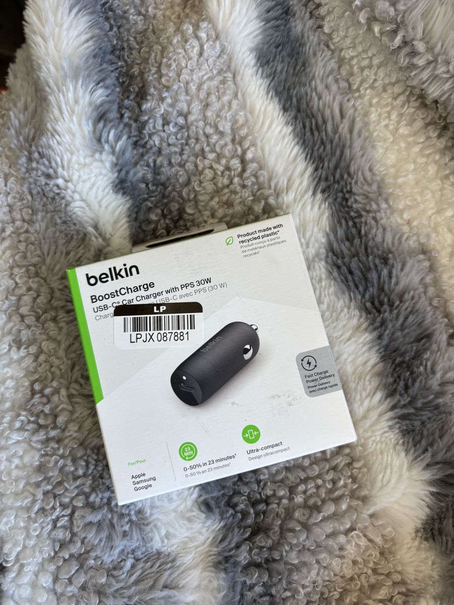 BoostCharge USB-C Car Charger with PPS 30W