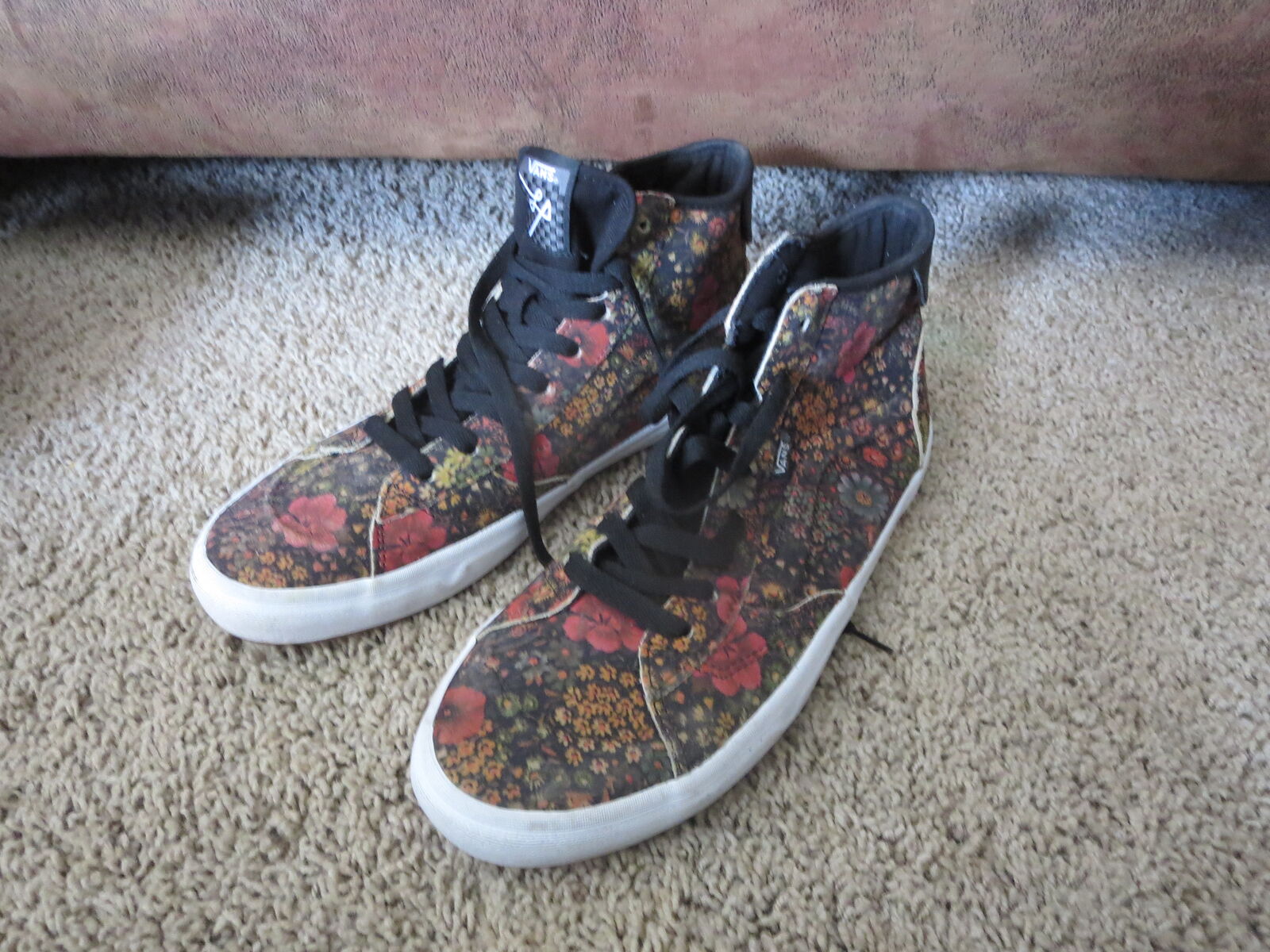 Vans The Lizzie Armonto Dark Floral VR3 Cush Mid Lace Up Skater Men's Size 10