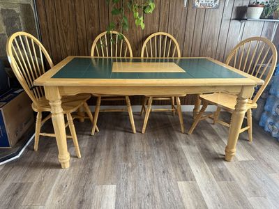 Kitchen table with six chairs