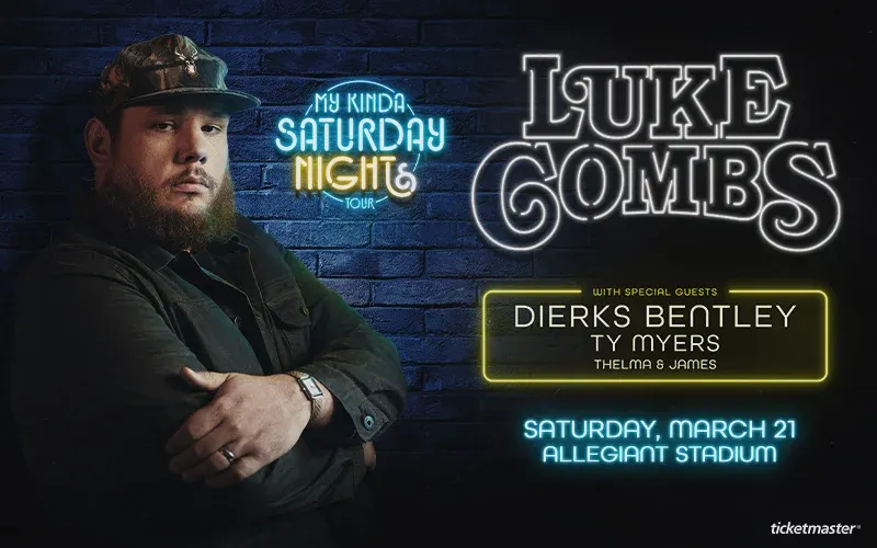 2 Tickets to Luke Combs Concert at Allegiant Stadium in Las Vegas