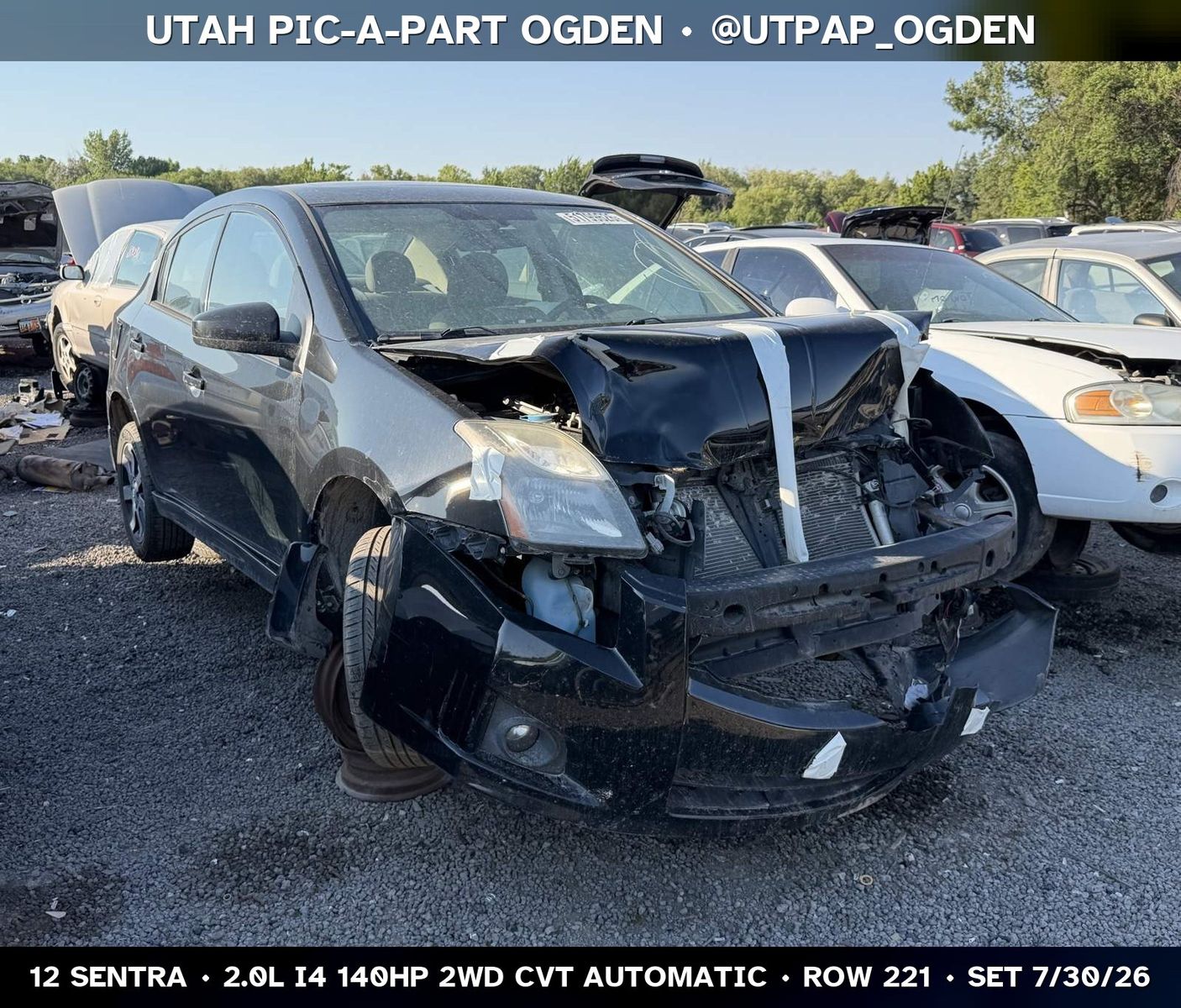 Just In! 2012 Nissan Sentra Parts - UTPAP Ogden