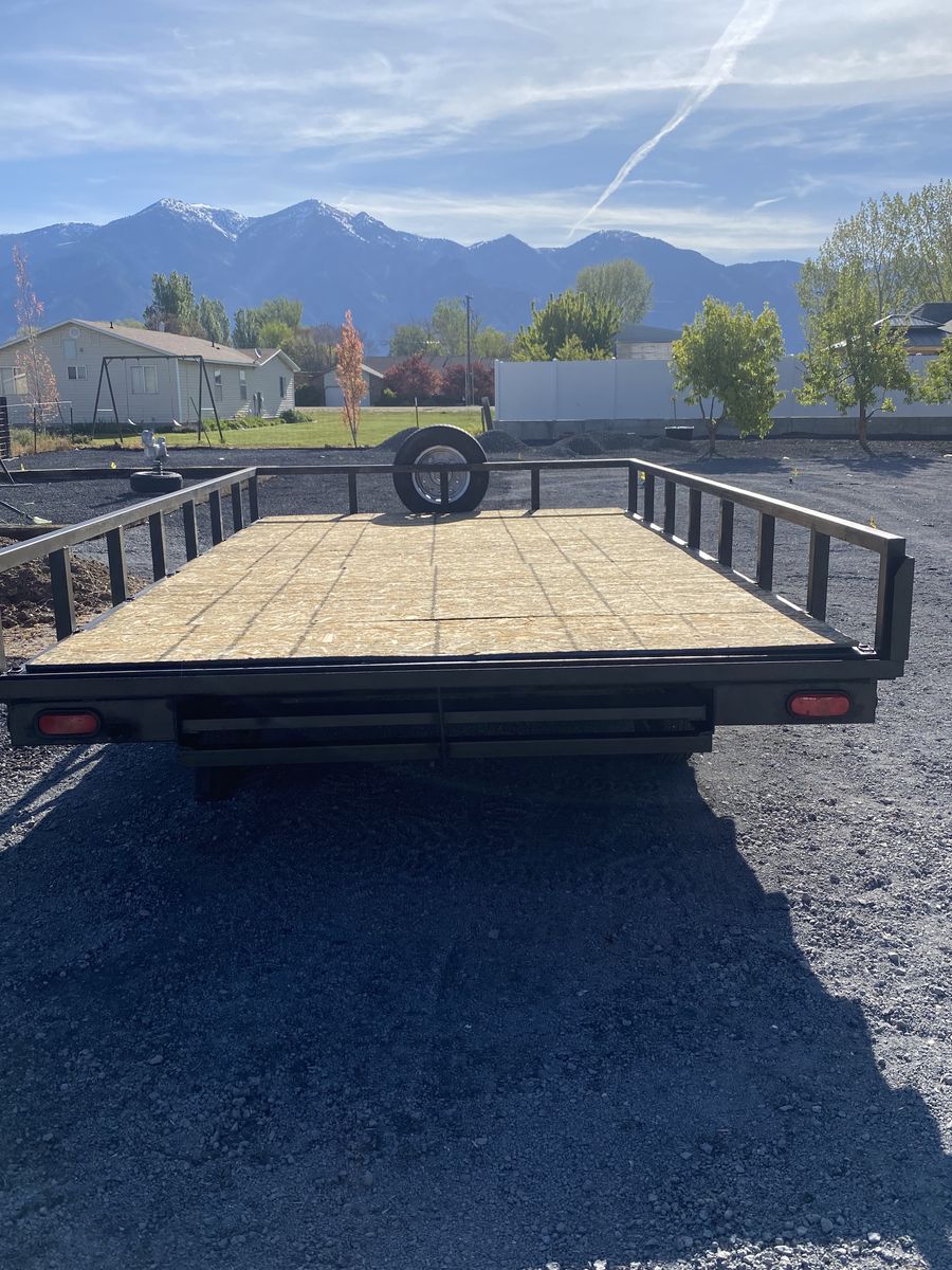 Tandem(2) axle trailer for UTV-side by side / equipment/ hauling material etc. Just listed