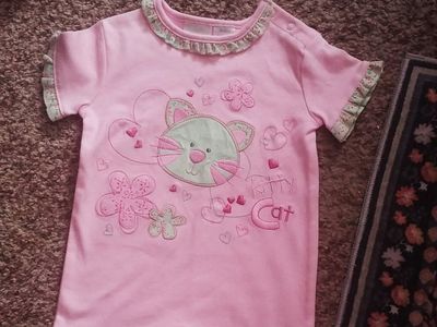 PINK KITTY CAT ROMPER....18 MOS.