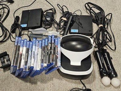 PlayStation ps4 PSVR Headset Bundle with 15 Games, controllers and PS5 adapter