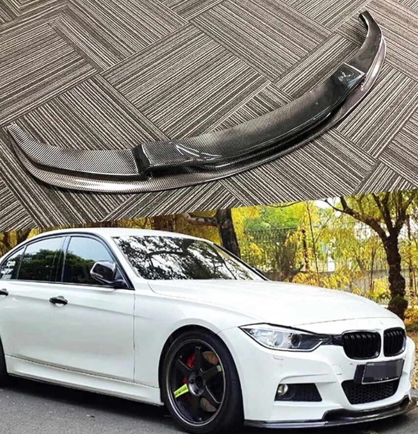 12-19 BMW 3 Series Carbon Fiber Front Lip Spoiler